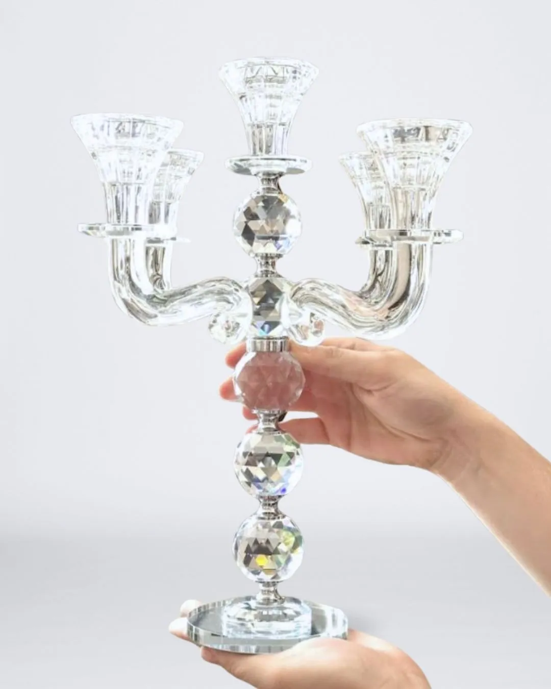 CANDELABRO CRISTAL 5 BRAZOS - imagen 2